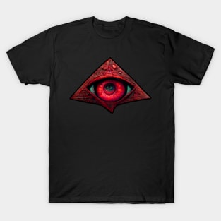 The masonic allseing eye - red T-Shirt